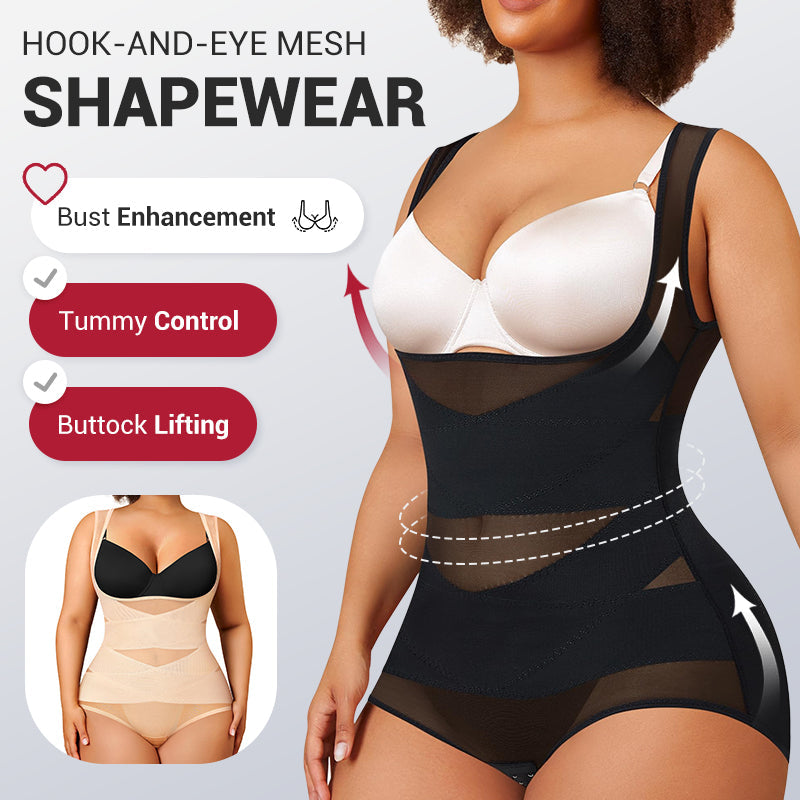 ⏳Limited Time 49% Off!⏳3-in-1 Women's Lightweight Mesh Yoga Bodysuit Shaper