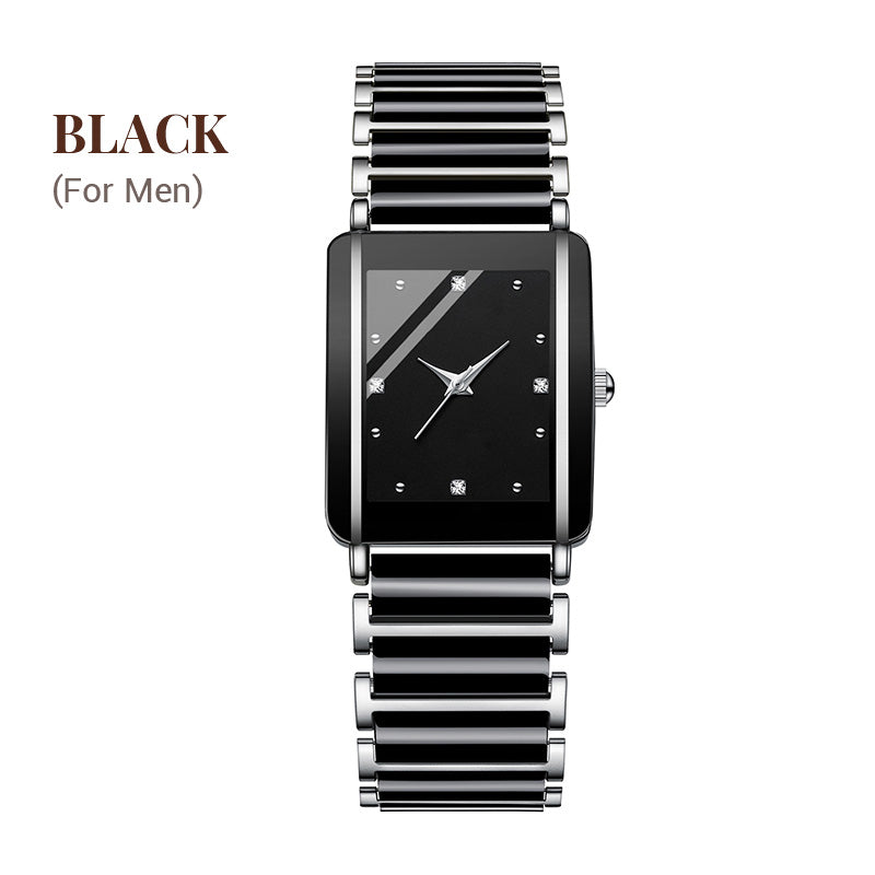 Fashion Ceramic Square Quartz Watch