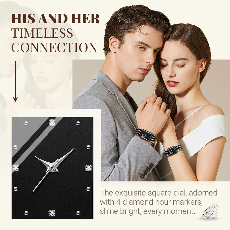 Fashion Ceramic Square Quartz Watch