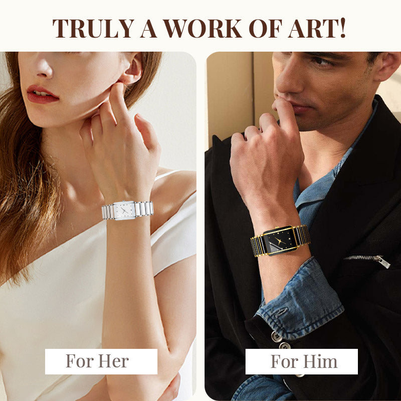 Fashion Ceramic Square Quartz Watch