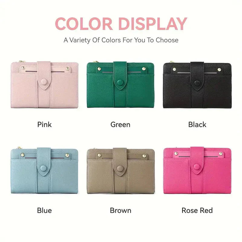 🔥Exclusive 2025 Luxury Sale✨Ladies' leather wallet with multiple compartments and card holder