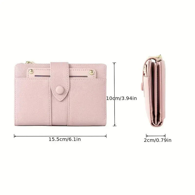 🔥Exclusive 2025 Luxury Sale✨Ladies' leather wallet with multiple compartments and card holder