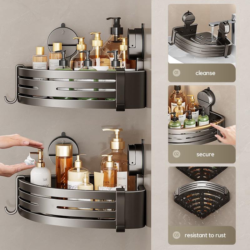 🔥Hot Sale 50% 🔥Wall Mounted Bathroom Organizer with Suction Cup