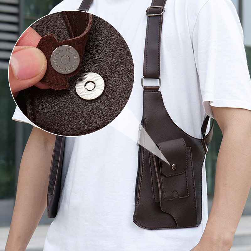 🎒Men's Anti-Theft Multi-Pocket Double-shoulder Bag