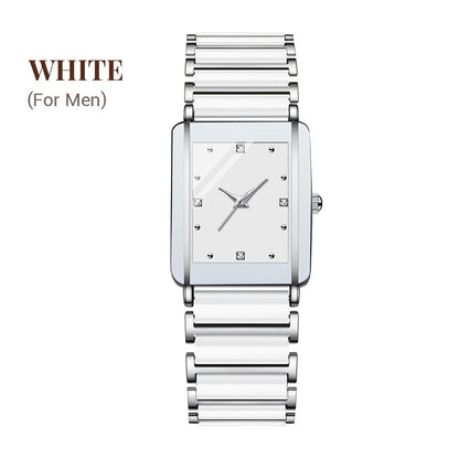 Fashion Ceramic Square Quartz Watch