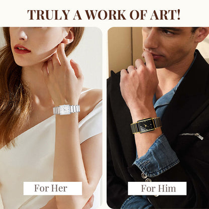 Fashion Ceramic Square Quartz Watch