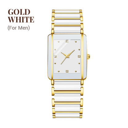 Fashion Ceramic Square Quartz Watch