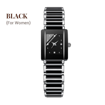 Fashion Ceramic Square Quartz Watch