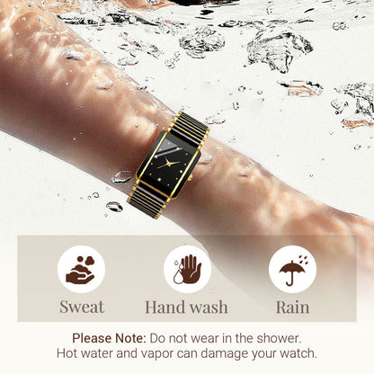 Fashion Ceramic Square Quartz Watch