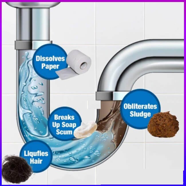💥Limited Time 50% OFF🔥⚡-🏠Powerful Sink & Drain Cleaner