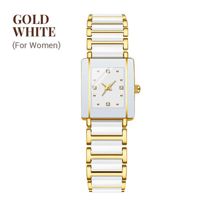 Fashion Ceramic Square Quartz Watch