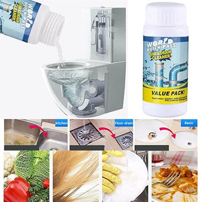💥Limited Time 50% OFF🔥⚡-🏠Powerful Sink & Drain Cleaner