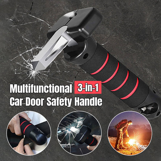 Multifunctional 3-in-1 Car Door Safety Handle