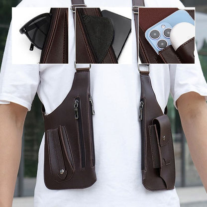 🎒Men's Anti-Theft Multi-Pocket Double-shoulder Bag