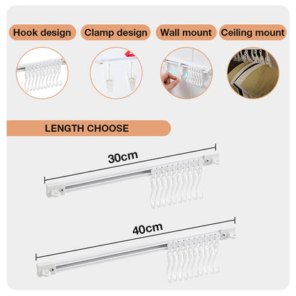 Household Punch-free Track Wall-mounted S-shaped Organizer Hook