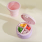 Pill Organizer with Foldable Silicone Cup