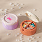 Pill Organizer with Foldable Silicone Cup