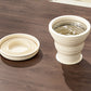 Pill Organizer with Foldable Silicone Cup