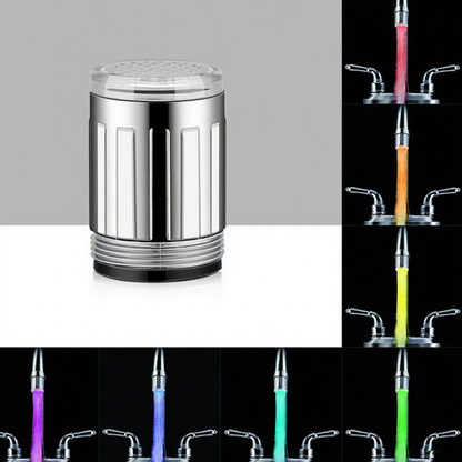 LED Faucet – 3-Color Temp-Sensing & Rainbow Light Modes