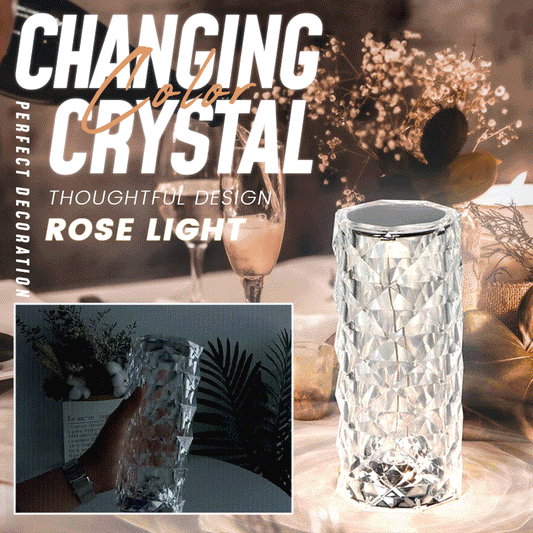 Color Changing Crystal Rose Light
